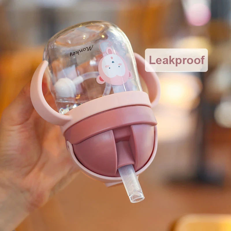 Cartoon Baby Straw Sippy Cup