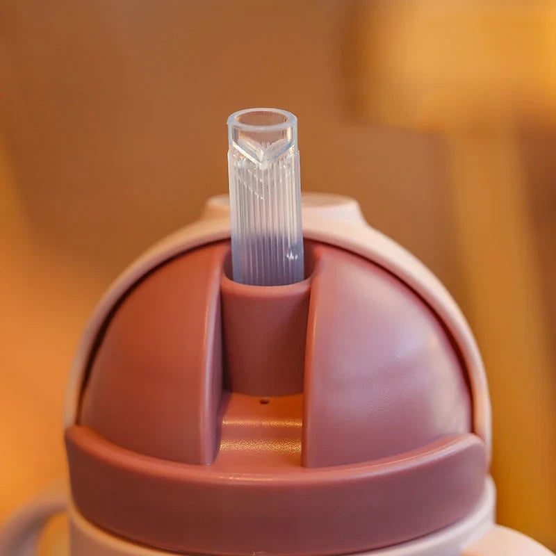 Cartoon Baby Straw Sippy Cup