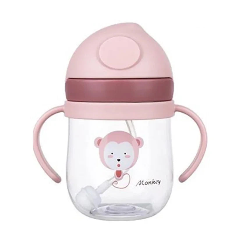 Cartoon Baby Straw Sippy Cup